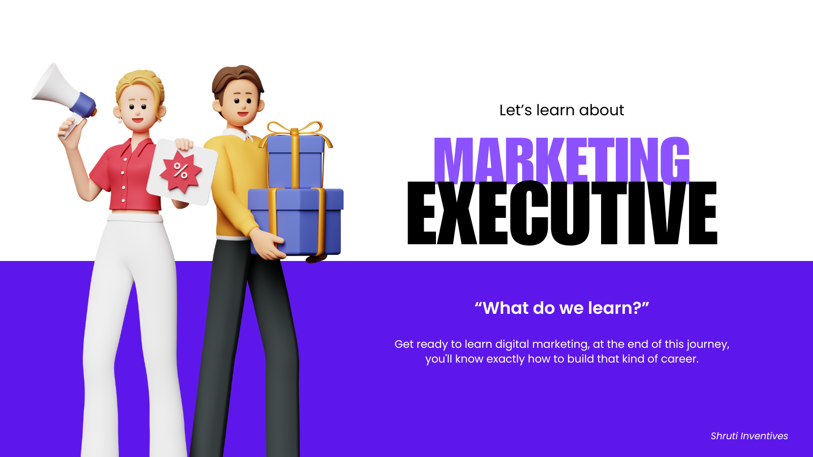 Marketing executive job role defined. with hob description and roles.